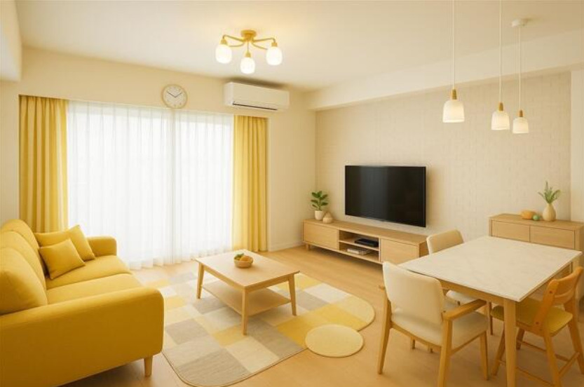 クレアホームズ千葉センタークロスの居間・リビング|当日の見学大歓迎！
※家具・家電はついていません