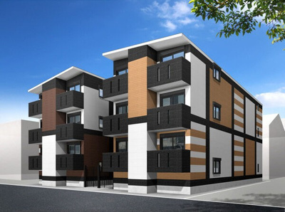 【外観】 | RadIAnce名城公園 S棟 | 外観パース