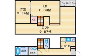 【間取り】 | RadIAnce名城公園 S棟 | 略図の為、現状優先
　