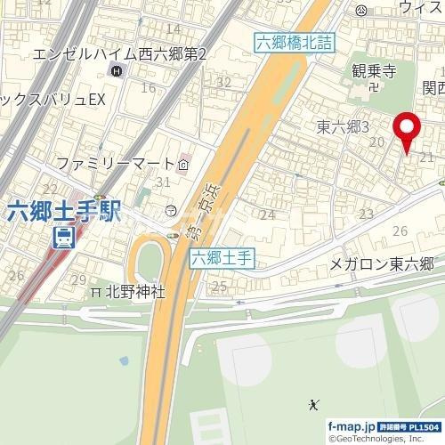 リッシェル雑色【おとり物件なし】#学生・社会人にオススメ！初期費用分割払いOK！の地図