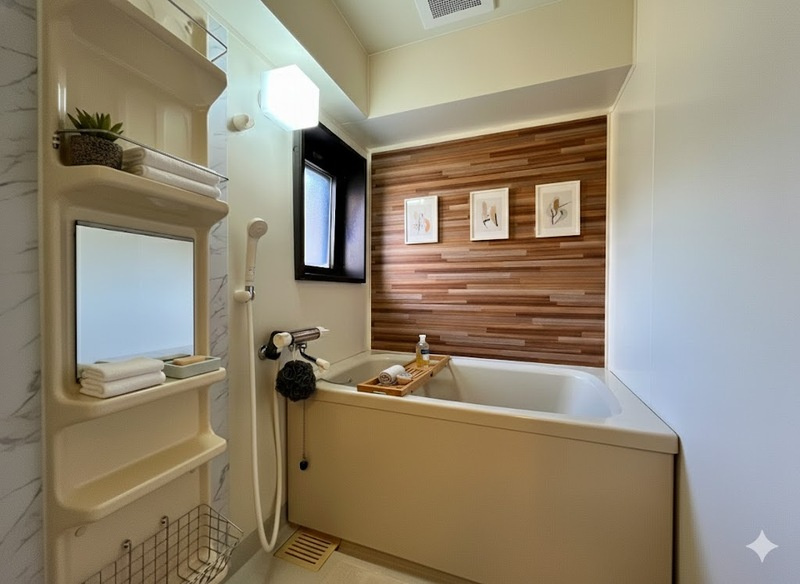 アベニール油山の浴室|【３ＬＤＫ物件】角部屋で窓付き、１日の疲れを♪快適バスタイムが待っています♪