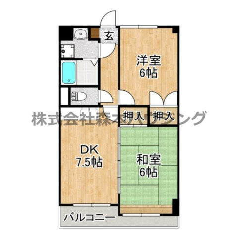 【間取り】 | 　ブランドールMIII