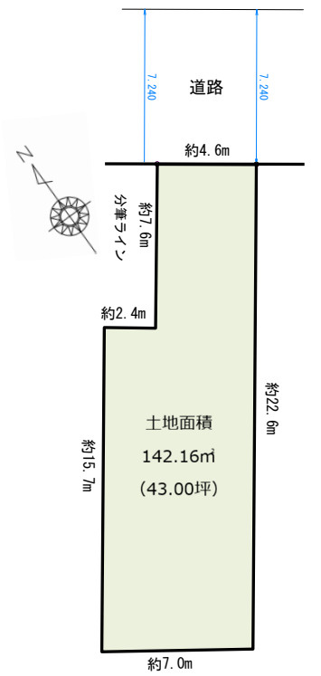 千種区西崎町一丁目土地の土地図