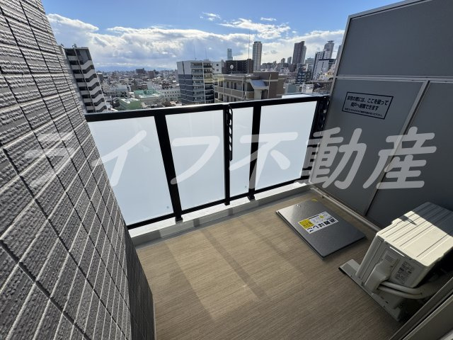 リヴェント玉造のバルコニー|開放的で明るい空間を演出してくれるバルコニーです