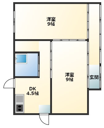 丸谷貸家の間取り