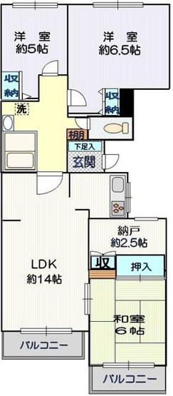 【間取り】 | クリオ鎌倉笛田