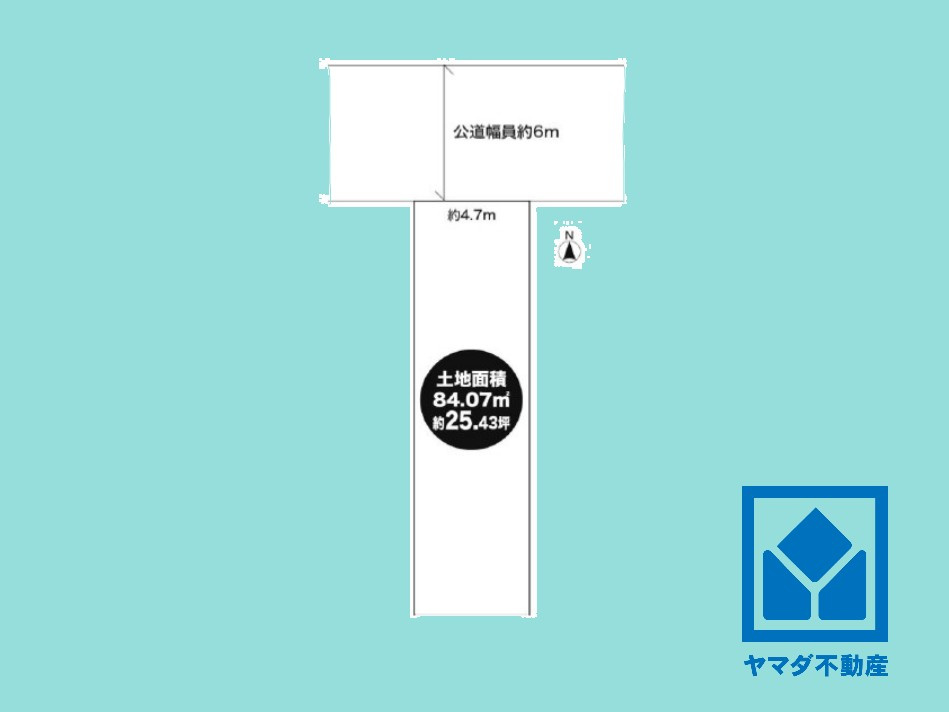 伏見区久我石原町の土地図