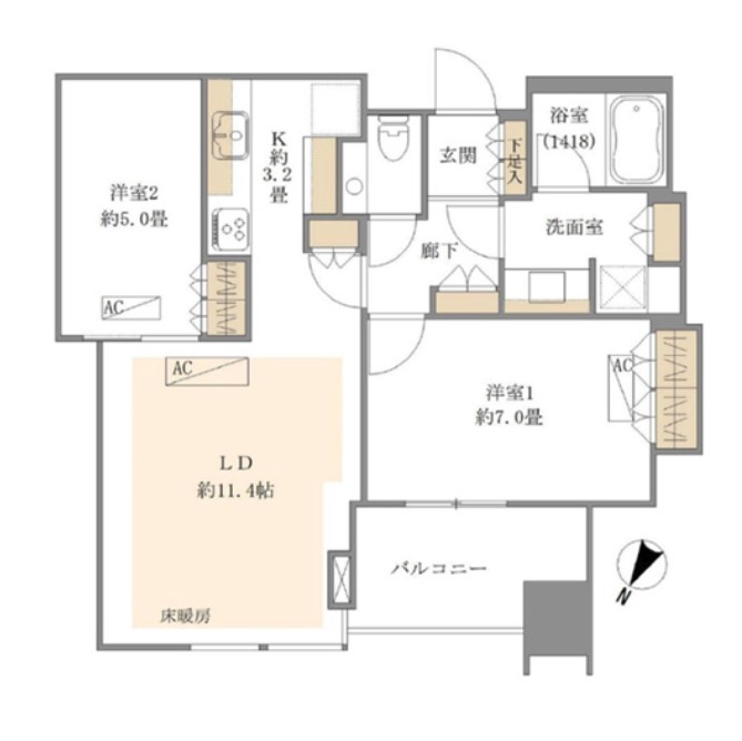 ★仲介手数料無料★OSAKI WEST CITY TOWERS　E棟（大崎駅西口ペデストリアンデッキ直結）
