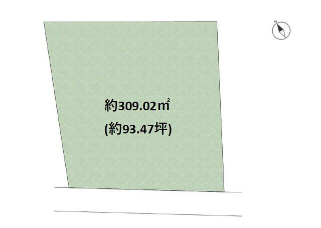 宇都宮市峰町　309.02㎡　売地の土地図