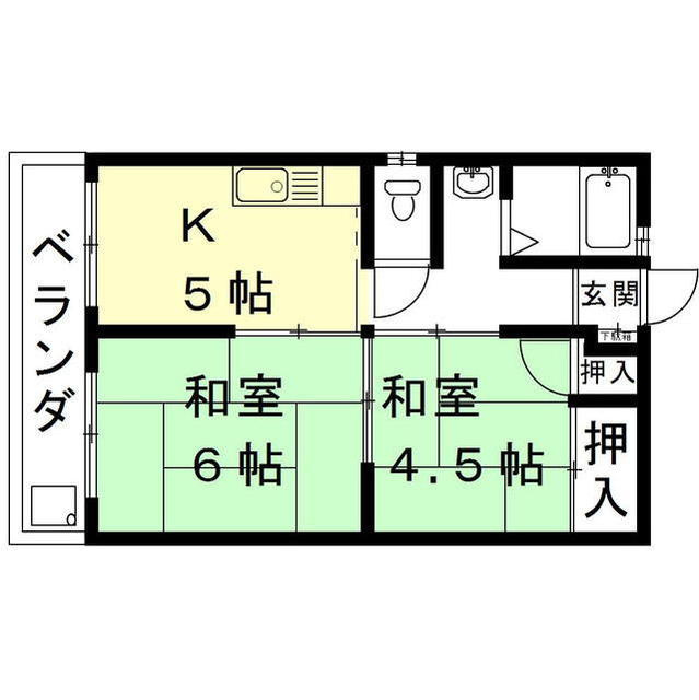 宇留野ビルの間取り