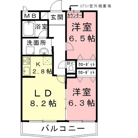 ジェントリィ北一色Ⅰの間取り