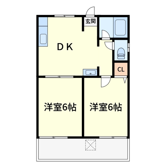 【間取り】 | 藤原ハイツ