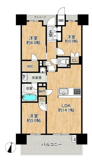 【間取り】 | リアラス明石西新町