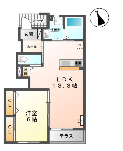 エクスグランド田中の間取り