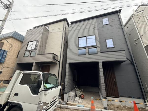 川崎市幸区小向町の新築一戸建の外観|スタイリッシュな外観です！