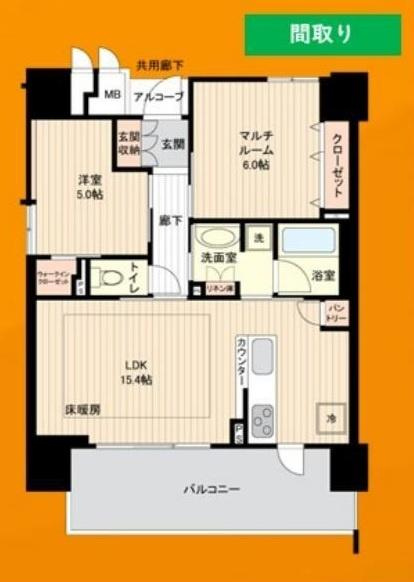 エステムコート和歌山Cityステーションフロントの間取り