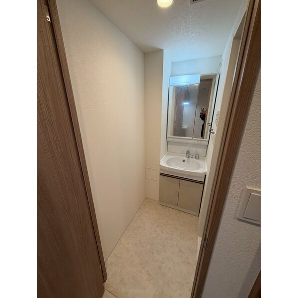 ワールドアイ大阪East Cityの独立洗面台