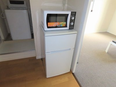 レオパレスソレイユのその他|電子レンジ、冷蔵庫完備
