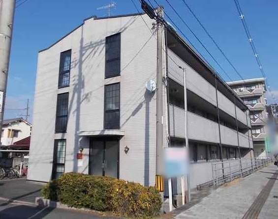 レオパレスこーぽ谷本の外観|外観は落ち着いています