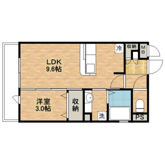 【間取り】 | クレストコートＢ