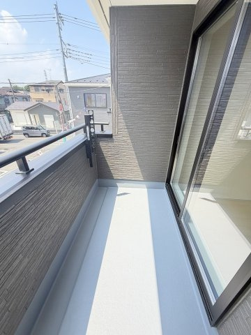 八潮市八潮7丁目　新築戸建　全4棟　3号棟のバルコニー|西向きバルコニー