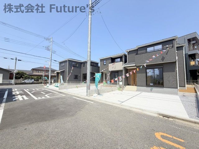 八潮市八潮7丁目　新築戸建　全4棟　3号棟の前面道路含む現地写真|前面道路含む現地写真です。