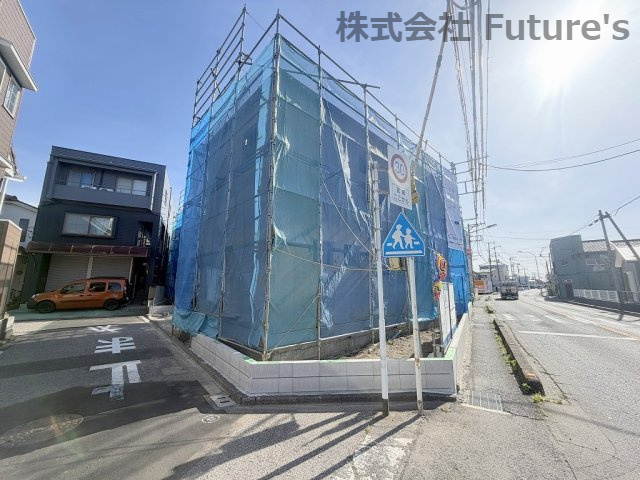 八潮市八潮7丁目　新築戸建　全4棟　3号棟の外観|現地の写真になります。