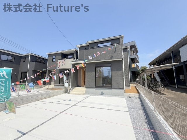 八潮市八潮7丁目　新築戸建　全4棟　4号棟の外観|TX「八潮」駅バス6分『上馬場』停歩1分で駅までのアクセス良好