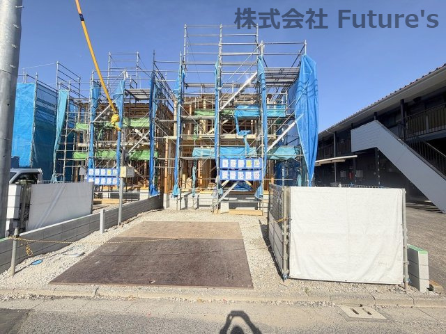 八潮市八潮7丁目　新築戸建　全4棟　4号棟の外観|現地の写真になります。