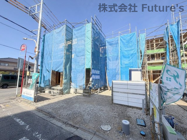 八潮市八潮7丁目　新築戸建　全4棟　4号棟の外観|現地の写真になります。