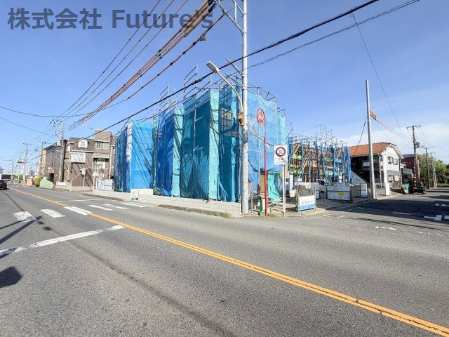 八潮市八潮7丁目　新築戸建　全4棟　4号棟の前面道路含む現地写真|前面道路含む現地写真です。