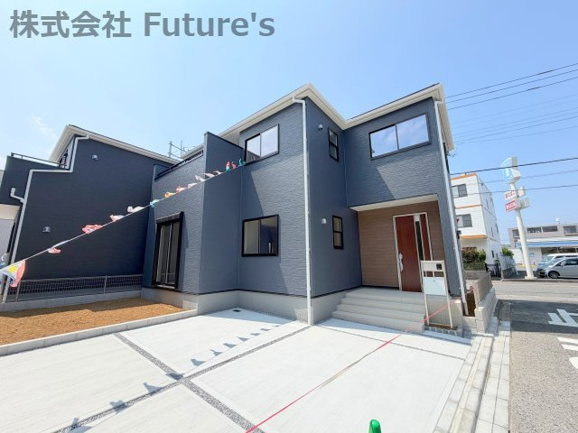 八潮市八潮7丁目　新築戸建　全4棟　2号棟の外観|TX「八潮」駅バス6分『上馬場』停歩1分で駅までのアクセス良好