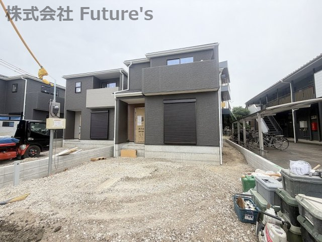 八潮市八潮7丁目　新築戸建　全4棟　2号棟の外観|現地の写真になります。
