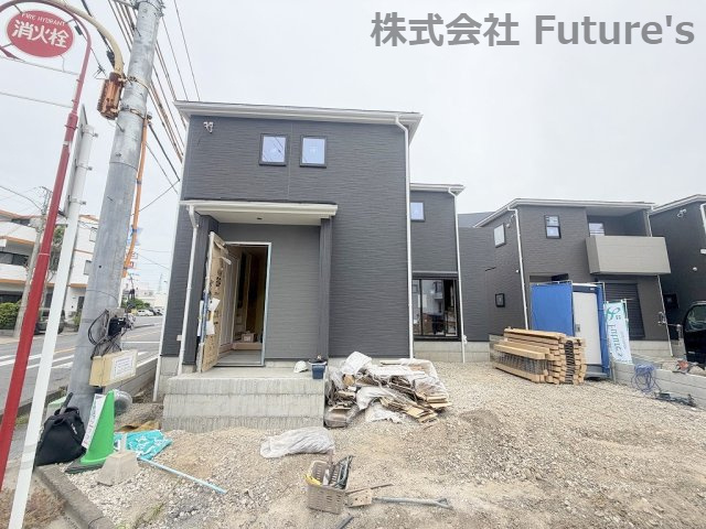 八潮市八潮7丁目　新築戸建　全4棟　2号棟の外観|現地の写真になります。