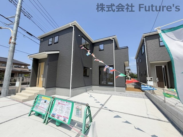 八潮市八潮7丁目　新築戸建　全4棟　1号棟の外観|TX「八潮」駅バス6分『上馬場』停歩1分で駅までのアクセス良好