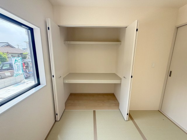 八潮市八潮7丁目　新築戸建　全4棟　1号棟の収納|お布団の収納にも便利な和室に押入付き