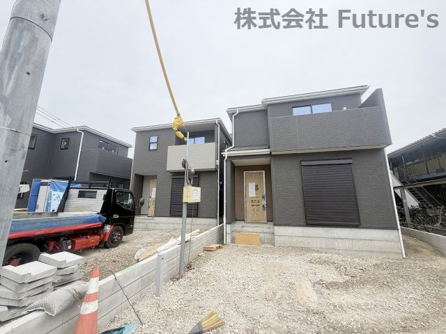 八潮市八潮7丁目　新築戸建　全4棟　1号棟の外観|現地の写真になります。