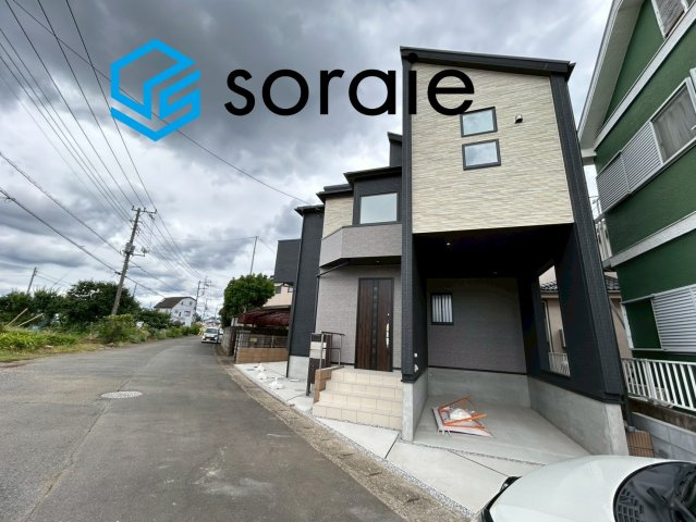 川越市鯨井全1棟　新築戸建の前面道路含む現地写真|令和8年6月4日撮影。