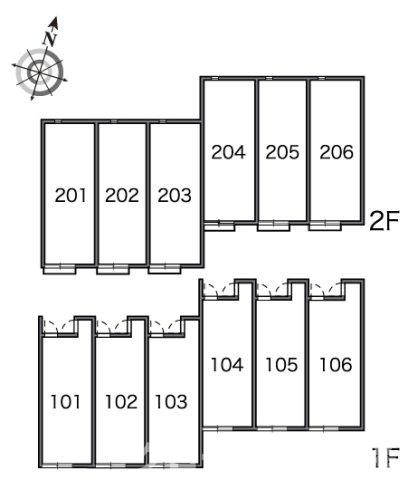 レオネクストブレッツァ　ノースの区画図