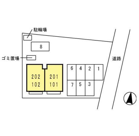 アレズⅠ番館の区画図