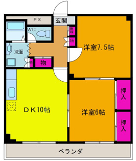 【間取り】 | ナンプロハイツ