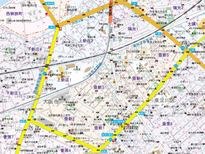 【地図】 | S-RESIDENCE上新庄ascent