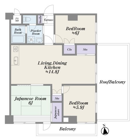 エンゼルハイム町屋第2の間取り|最上階・南東角部屋住戸につきまして日当たり・通風・眺望良好2020年7月にリフォームをしたお部屋ですので室内は大変きれいな状態です。