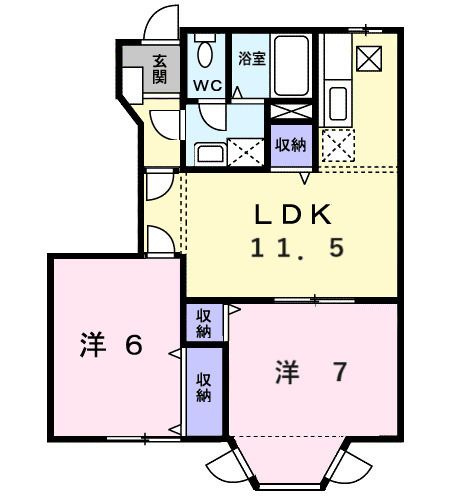 【間取り】 | ハミングバードＢ