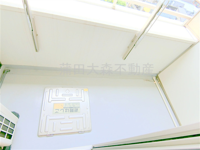 ガーデン蒲田のバルコニー|物干し金具付きのバルコニー