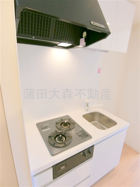 ガーデン蒲田のキッチン|2口ガスシステムキッチン　