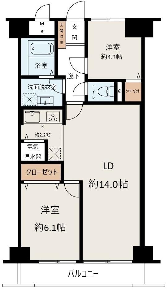 新狭山パークハイツの間取り