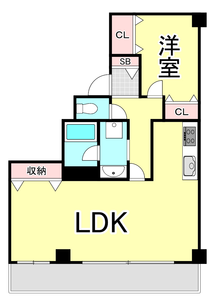 メイピース芦屋の間取り