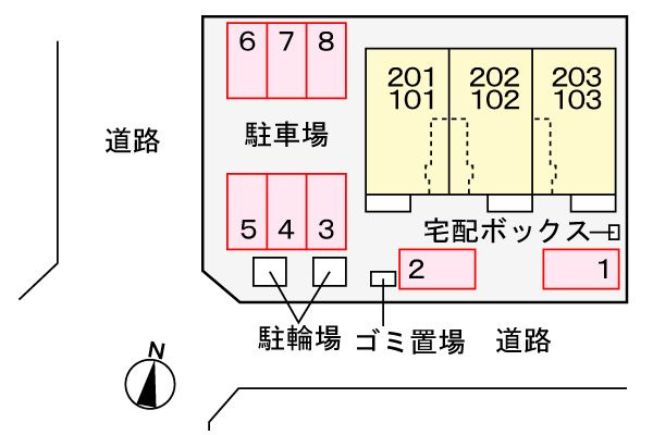 パーク　アベニューⅠの駐車場