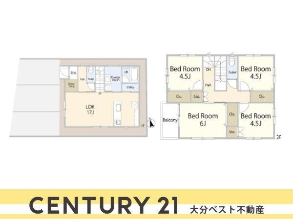 AG-HOUSE　下郡　A棟の間取り|※図面と現況が異なる場合は現況を優先させていただきます。
